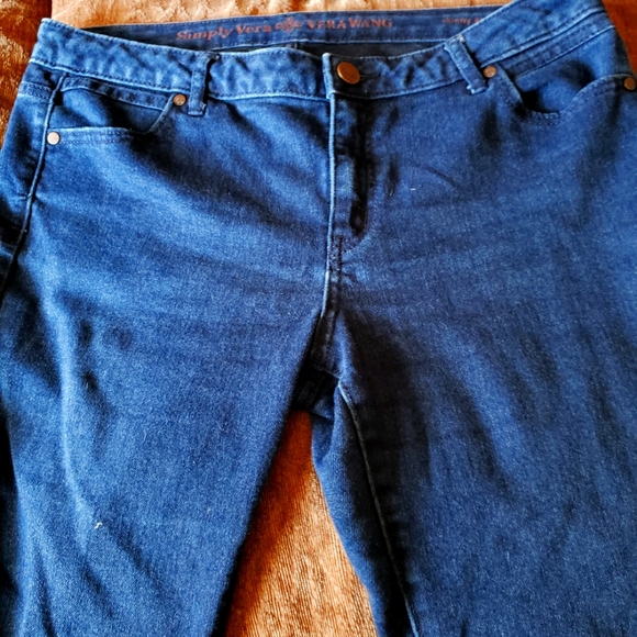 Vera Wang Skinny Ankle Jeans Size 